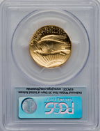 2009 $20 One-Ounce Gold Ultra High Relief First Strike PCGS MS70