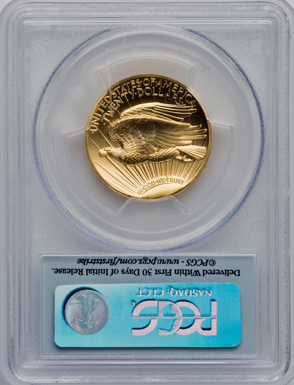 2009 $20 One-Ounce Gold Ultra High Relief First Strike PCGS MS70