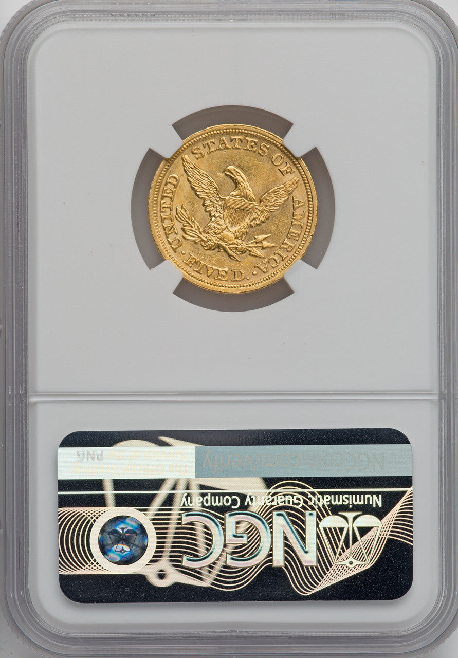 1848 $5 Liberty Half Eagle NGC MS63