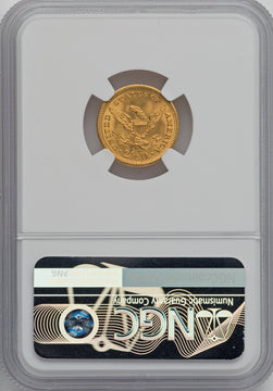 1907 $2.50 Green Label Liberty Quarter Eagle NGC MS67