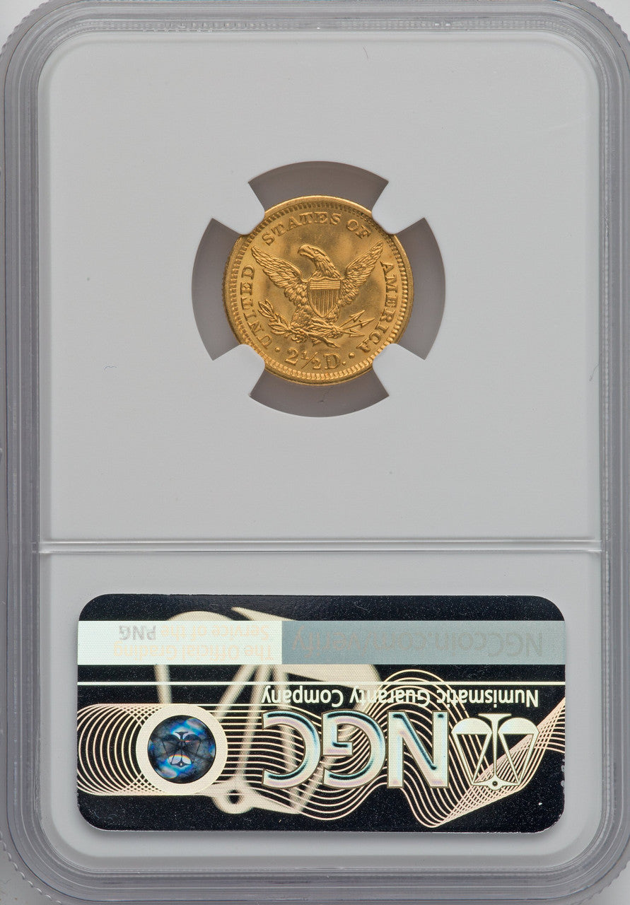 1907 $2.50 Green Label Liberty Quarter Eagle NGC MS67
