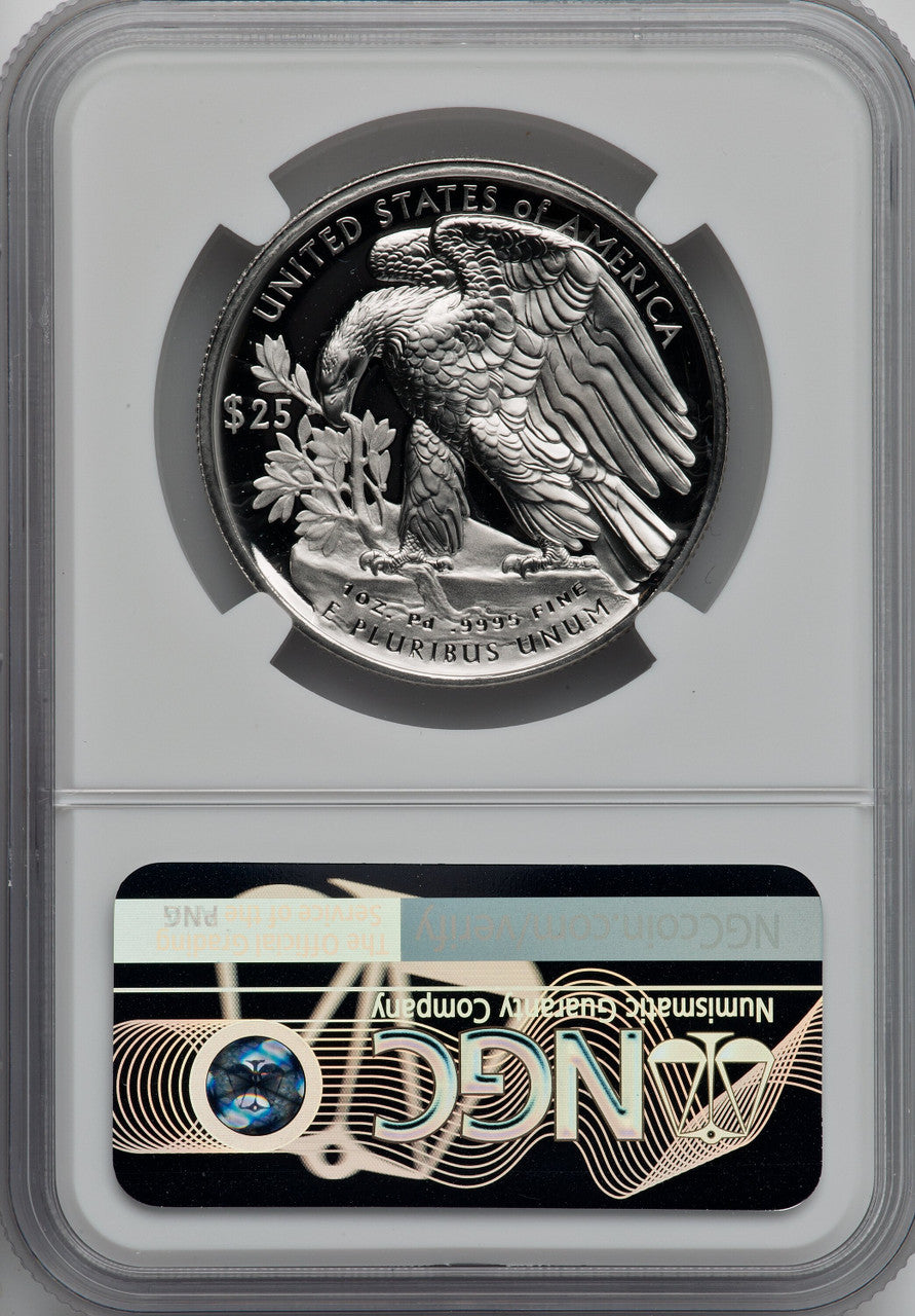 2018-W $25 Palladium Silver Foil NGC PF70
