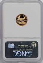 1989-P $5 Tenth-Ounce Gold Eagle NGC MS70