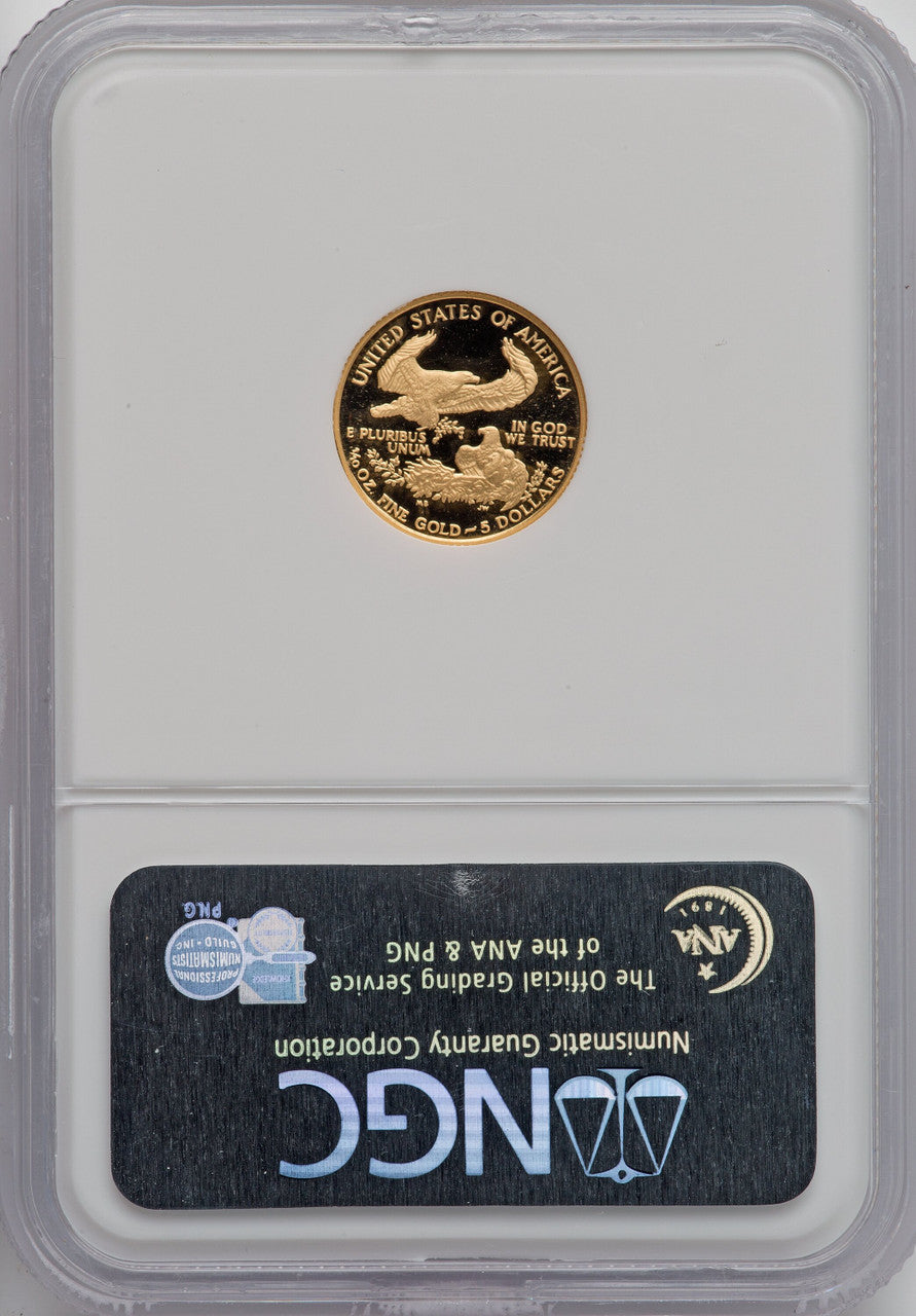 1989-P $5 Tenth-Ounce Gold Eagle NGC MS70
