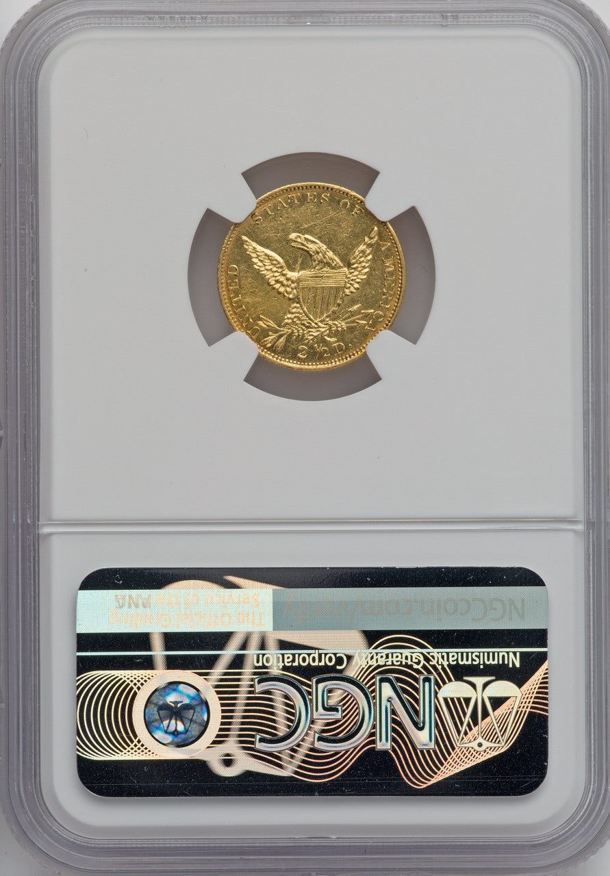 1834 $2.50 Classic Classic Quarter Eagle NGC AU58