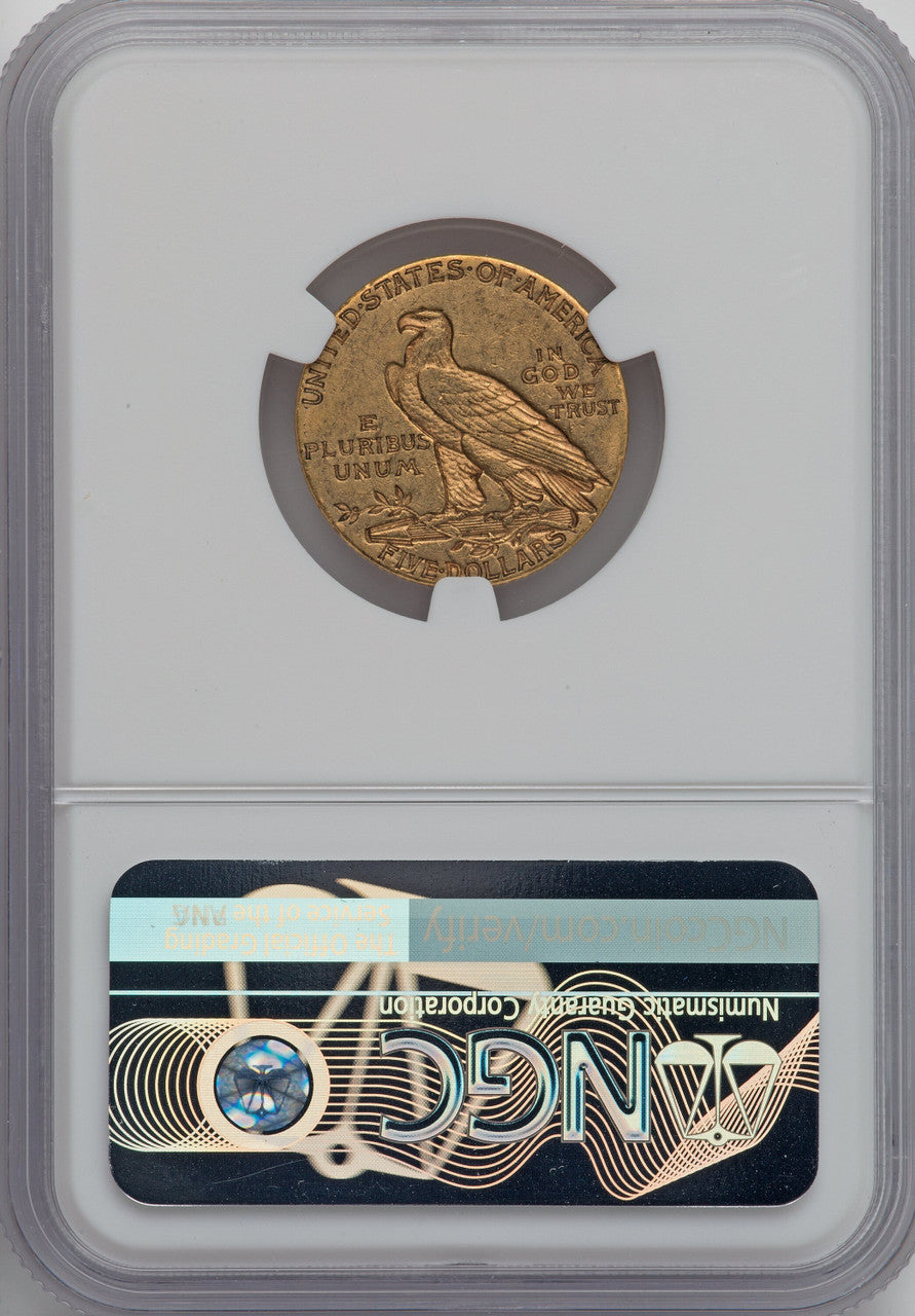 1913-S $5 Indian Half Eagle NGC AU55