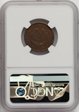 1873 2C CLOSED 3 BN Proof Two Cent Pieces NGC PR62