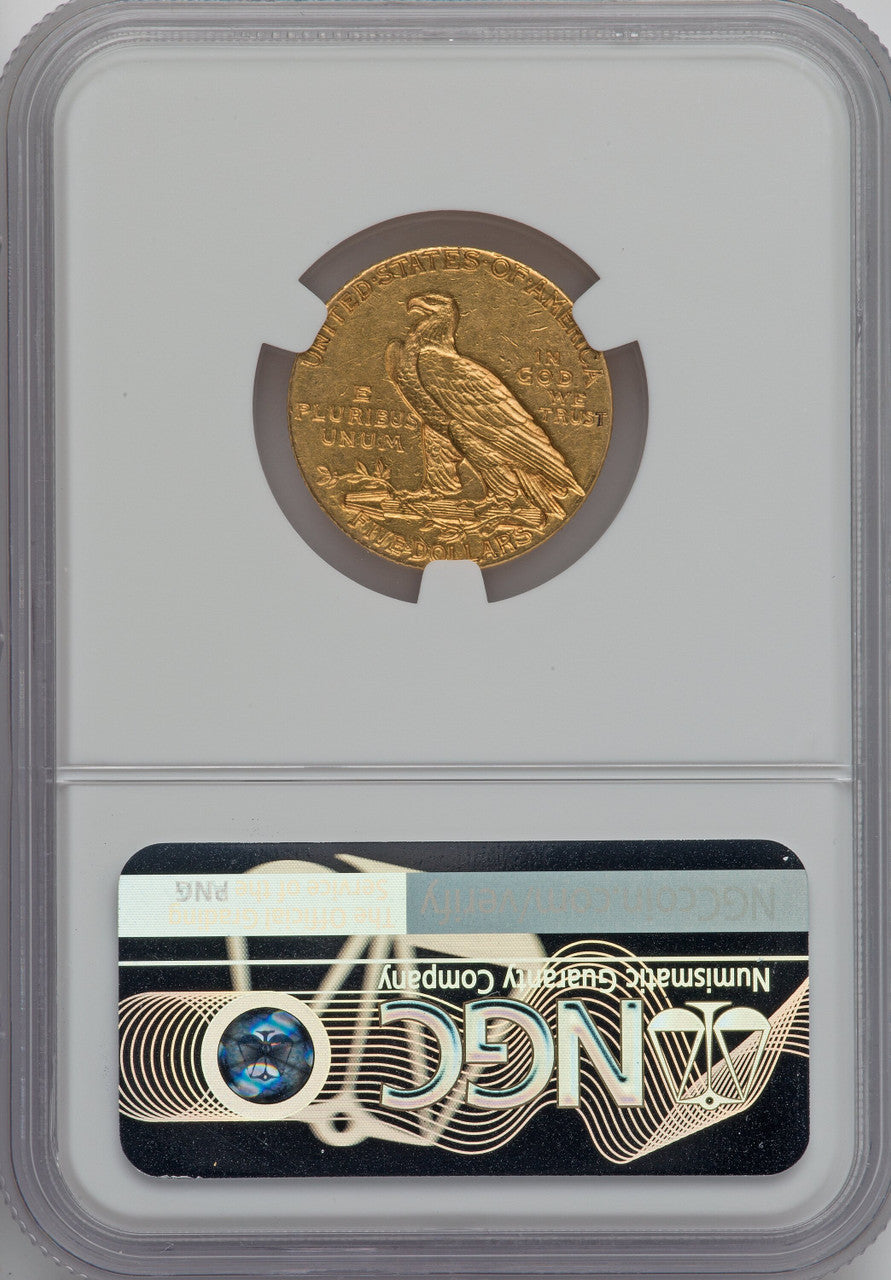 1913-S $5 Indian Half Eagle NGC AU53