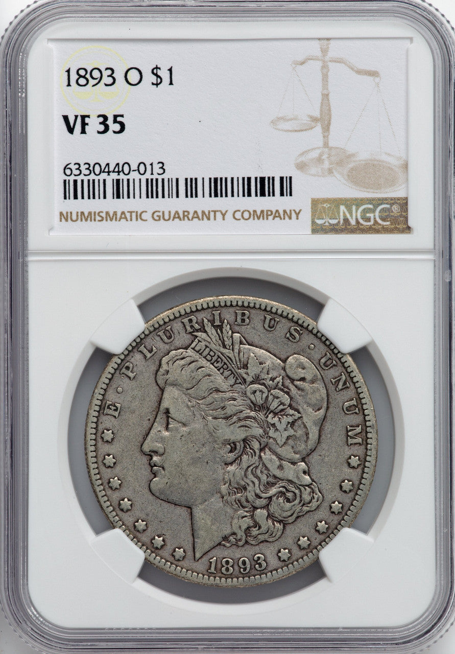 1893-O $1 Morgan Dollar NGC VF35