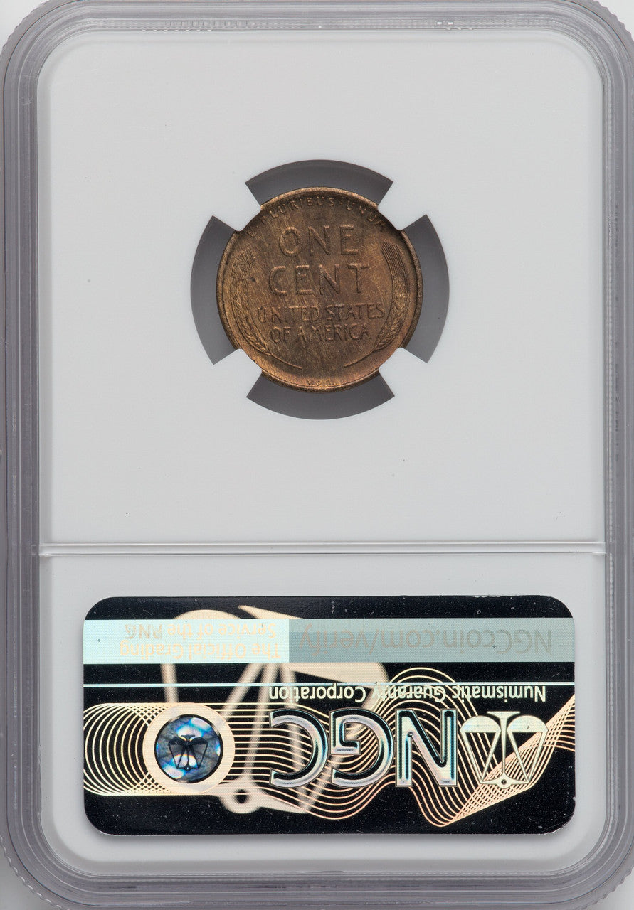 1909-S 1C VDB RB Lincoln Cent NGC MS65
