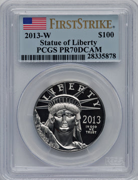 2013-W $100 Platinum Eagle First Strike PCGS PR70