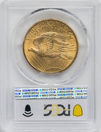 1908 $20 NO MOTTO Saint-Gaudens Double Eagle PCGS MS64+