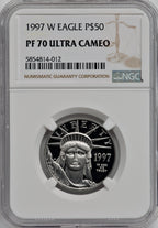 1997-W $50 Half-Ounce Platinum Eagle NGC PF70