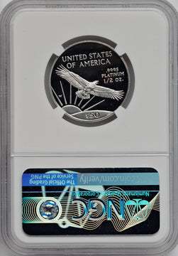 1997-W $50 Half-Ounce Platinum Eagle NGC PF70