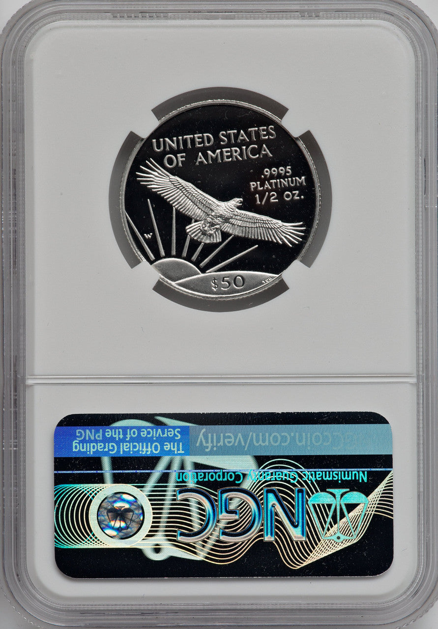 1997-W $50 Half-Ounce Platinum Eagle NGC PF70