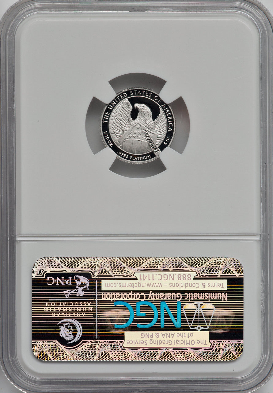 2007-W $10 Tenth-Ounce Platinum Eagle First Strike NGC PF70