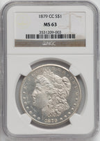 1879-CC $1 Morgan Dollar NGC MS63