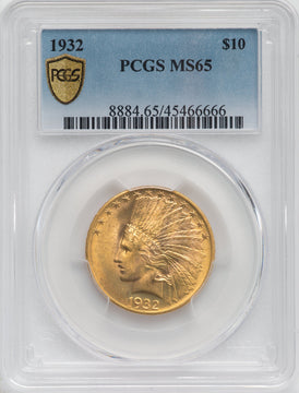 1932 $10 Indian Eagle PCGS MS65