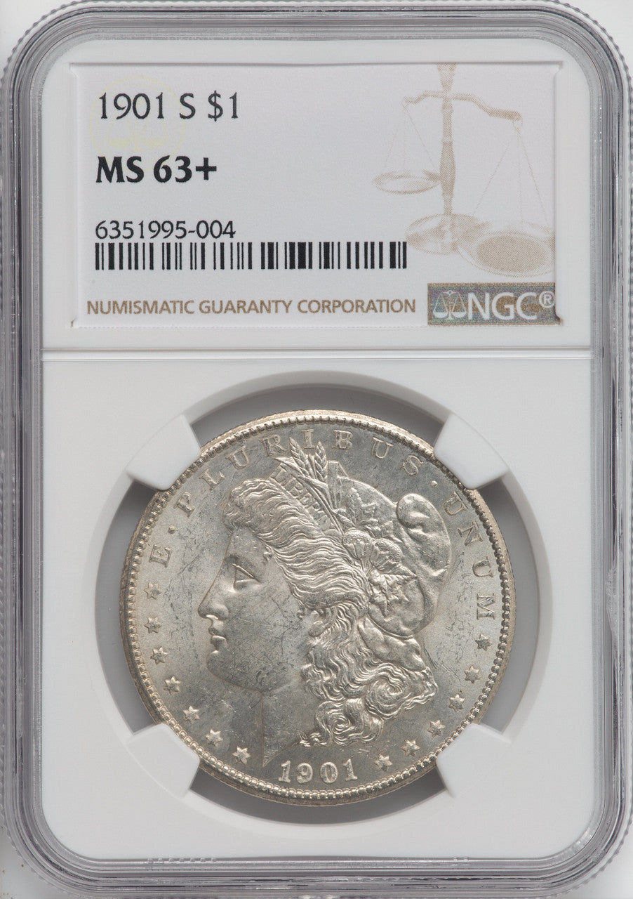 1901-S $1 NGC Plus Morgan Dollar NGC MS63+