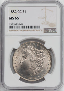 1882-CC $1 Morgan Dollar NGC MS65