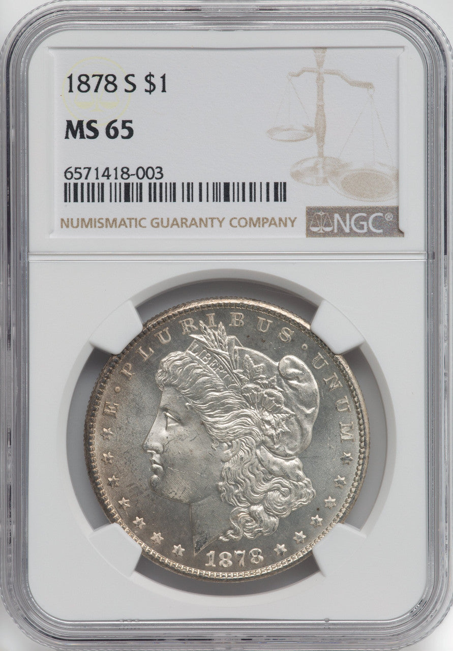 1878-S $1 Morgan Dollar NGC MS65