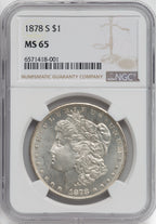 1878-S $1 Morgan Dollar NGC MS65