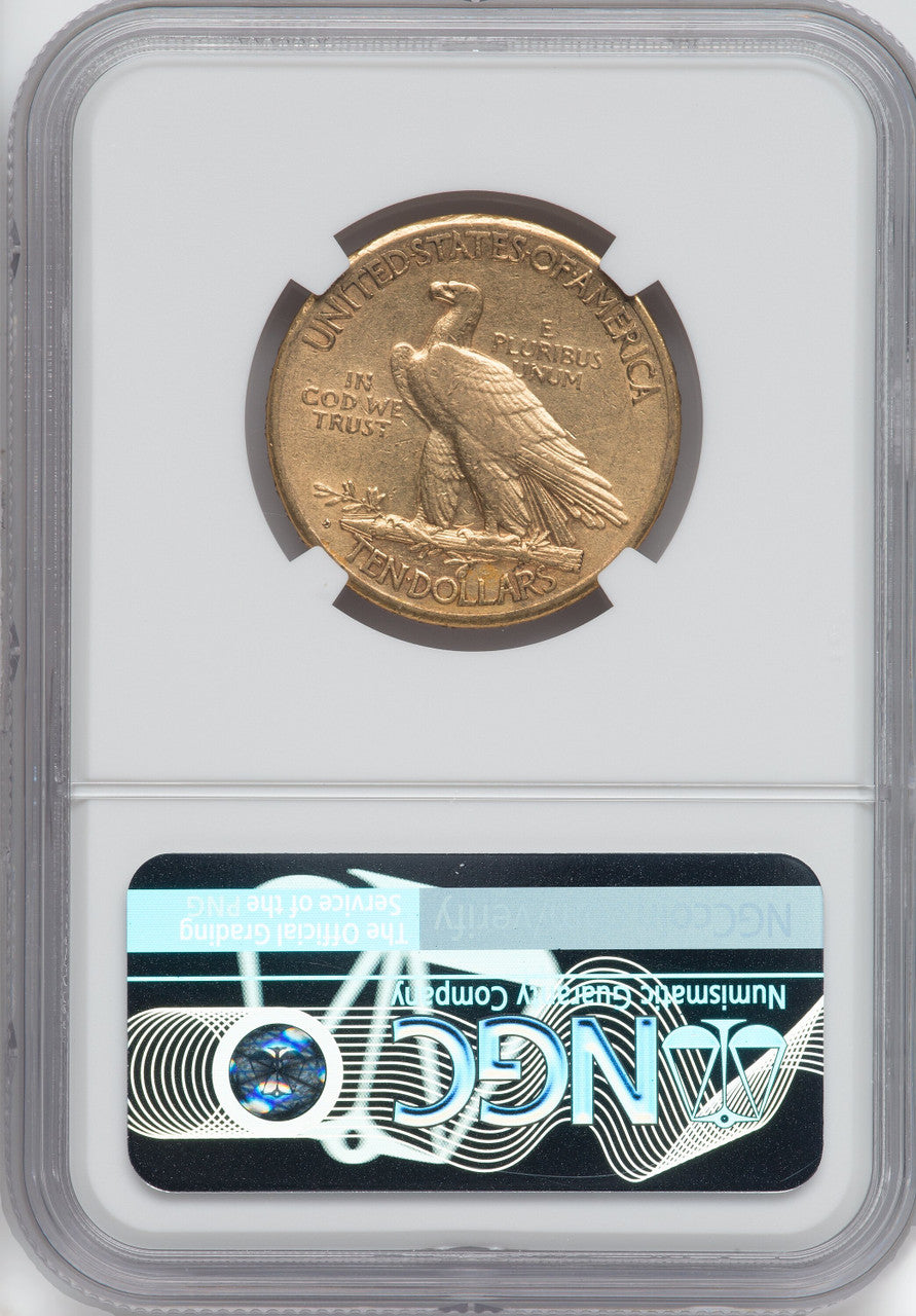 1911-D $10 Indian Eagle NGC AU53