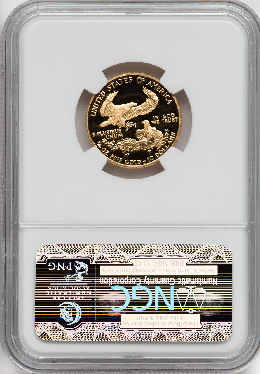 1992-P $10 Quarter-Ounce Gold Eagle NGC PF70
