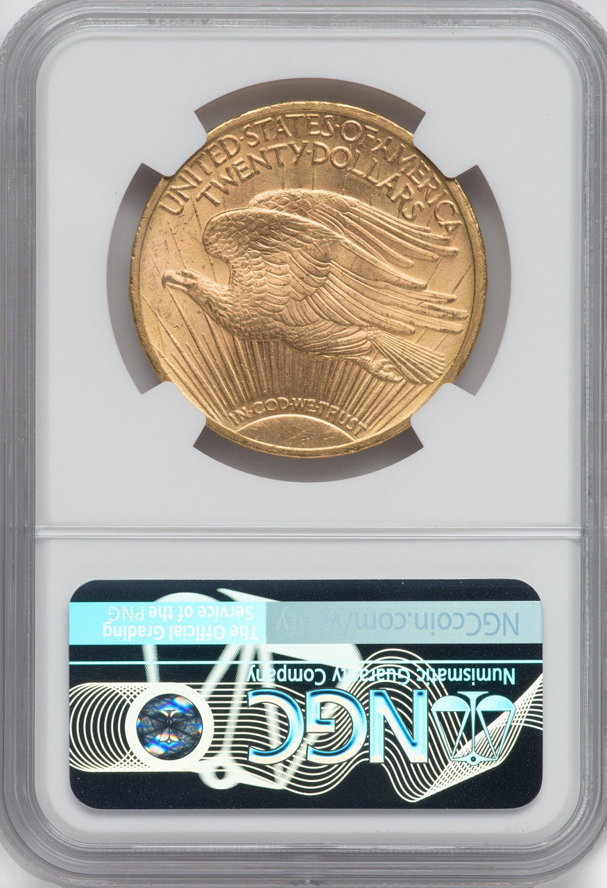 1910 $20 Green Label Saint-Gaudens Double Eagle NGC MS64