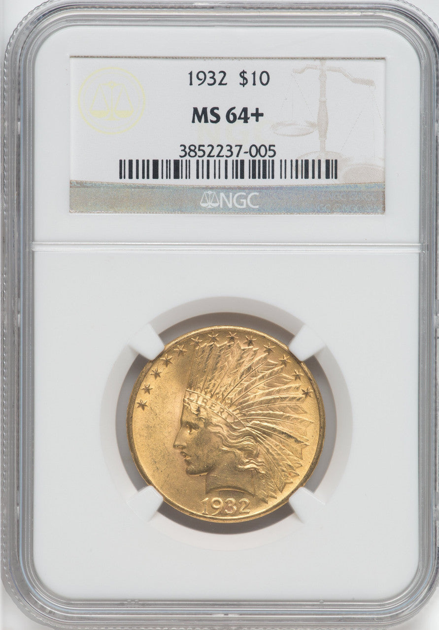 1932 $10 NGC Plus Indian Eagle NGC MS64+