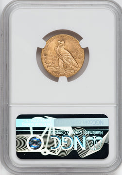 1914-D $5 Indian Half Eagle NGC MS65