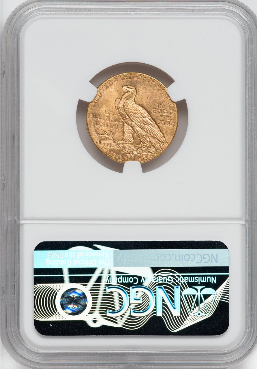 1914-D $5 Indian Half Eagle NGC MS65
