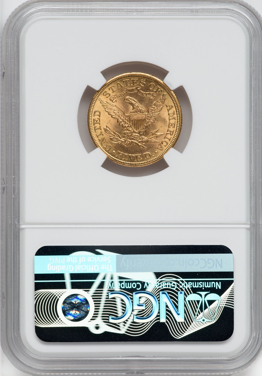 1908 $5 Liberty Liberty Half Eagle NGC MS64
