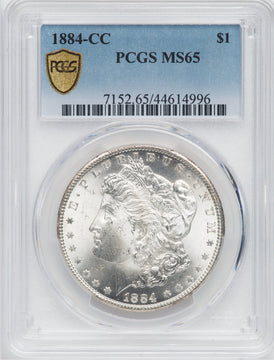 1884-CC Morgan Silver Dollar PCGS MS65