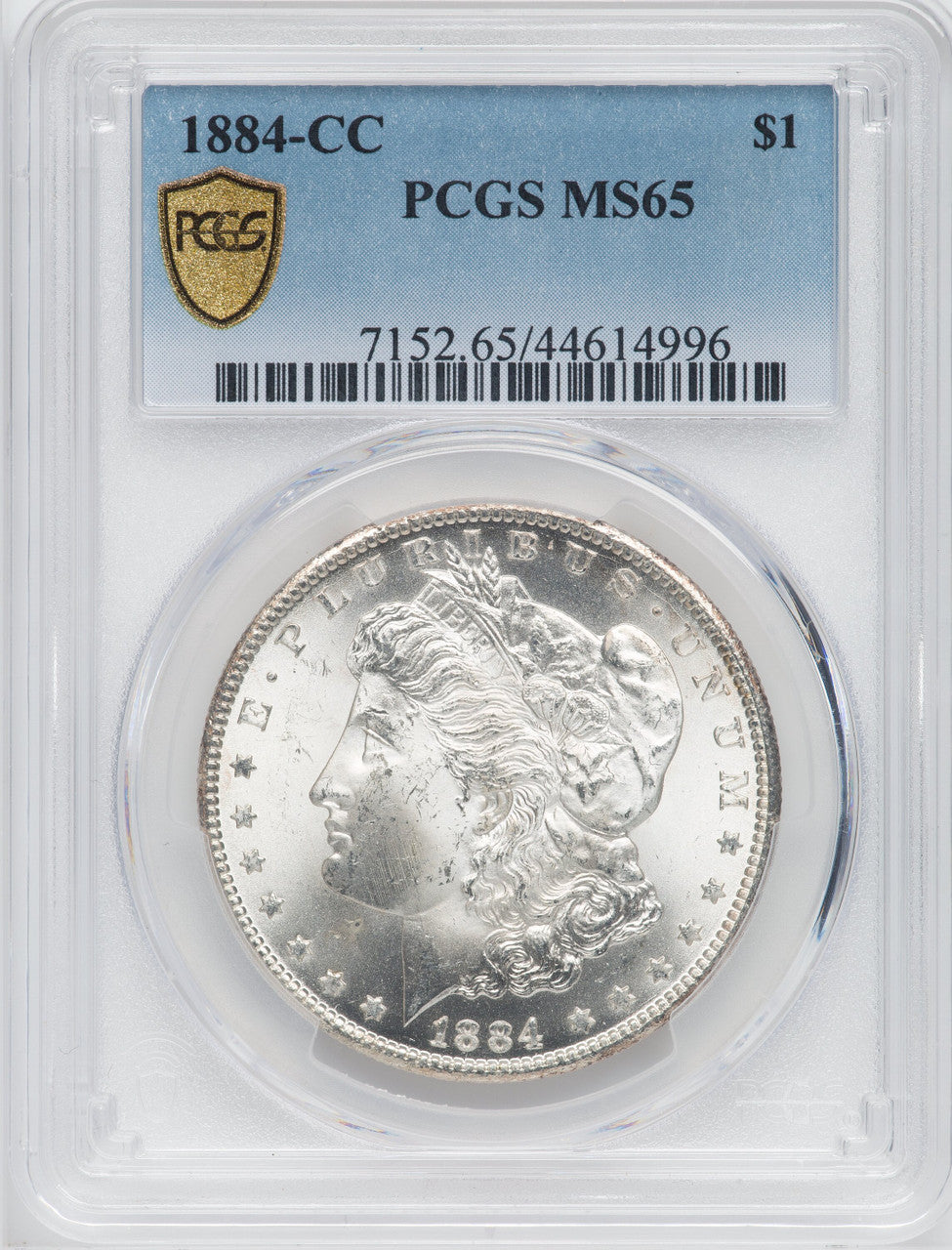 1884-CC Morgan Silver Dollar PCGS MS65