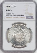 1878-CC $1 Morgan Dollar NGC MS63