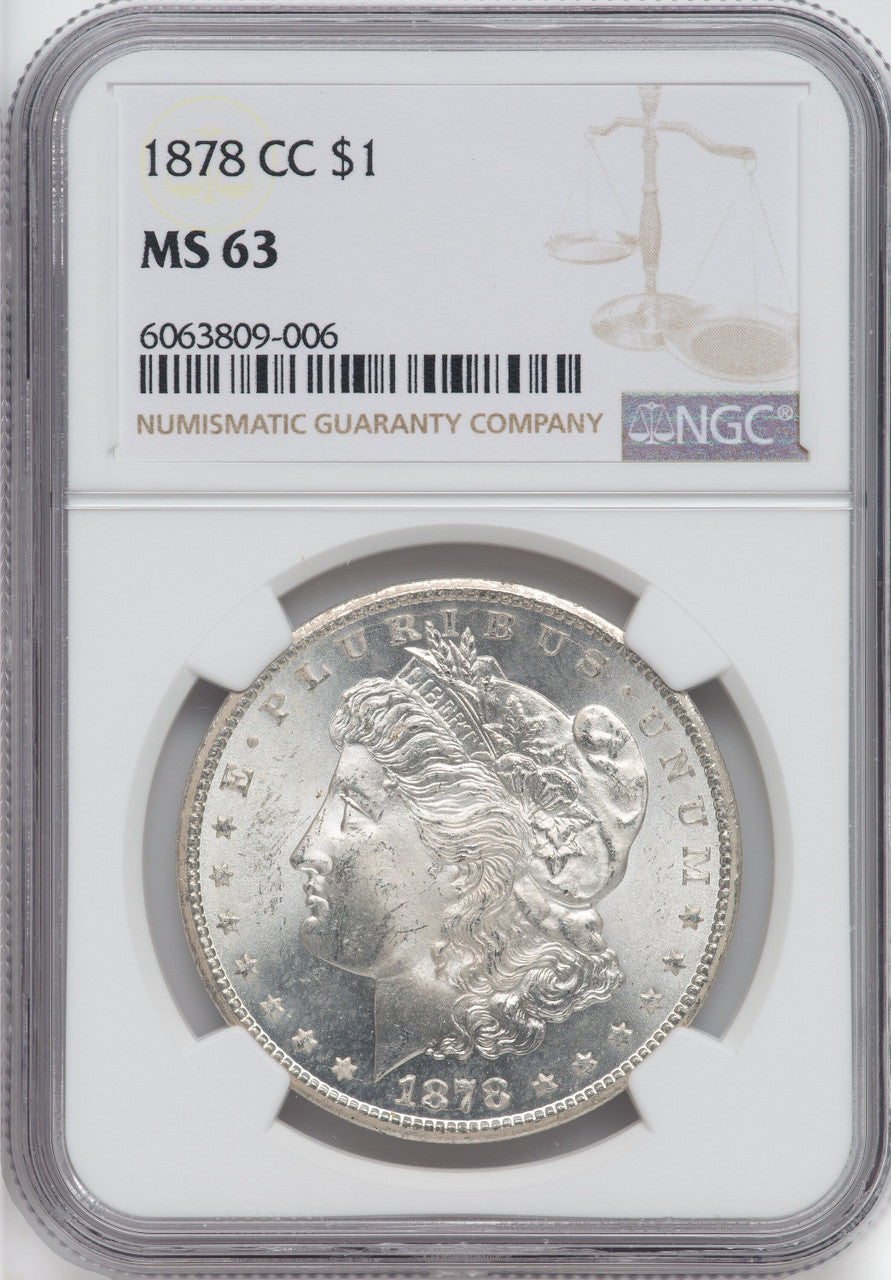 1878-CC $1 Morgan Dollar NGC MS63