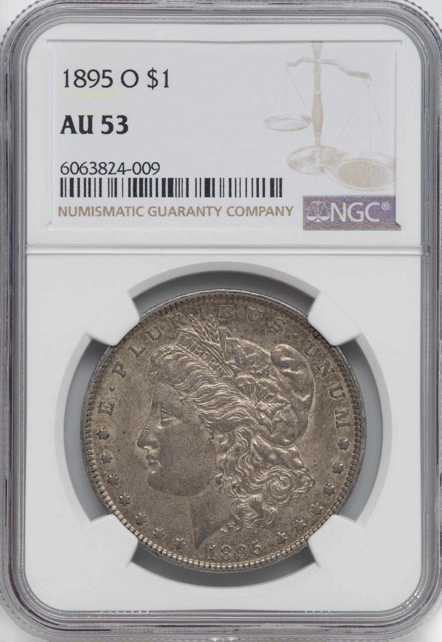 1895-O $1 Morgan Dollar NGC AU53