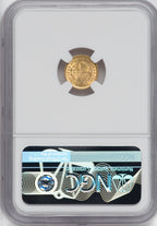 1853 G$1 Gold Dollar NGC MS63