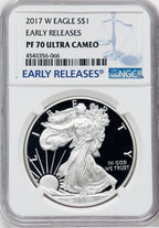 2017-W $1 American Silver Eagle First Strike NGC PF70