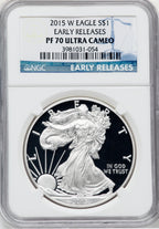 2015-W S$1 Silver Eagle First Strike NGC PF70