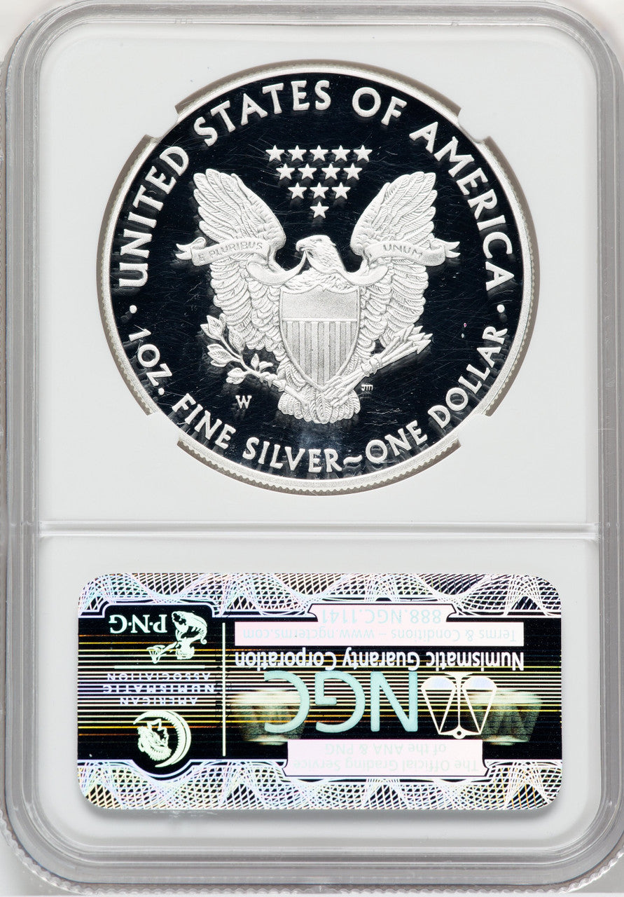 2013-W S$1 Silver Eagle First Strike NGC PF70