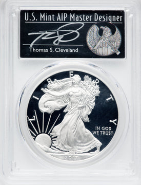2017-W $1 Silver Eagle WP Mint Private Auction Release 1 of 150 #258 1 of 150 PCGS PR70