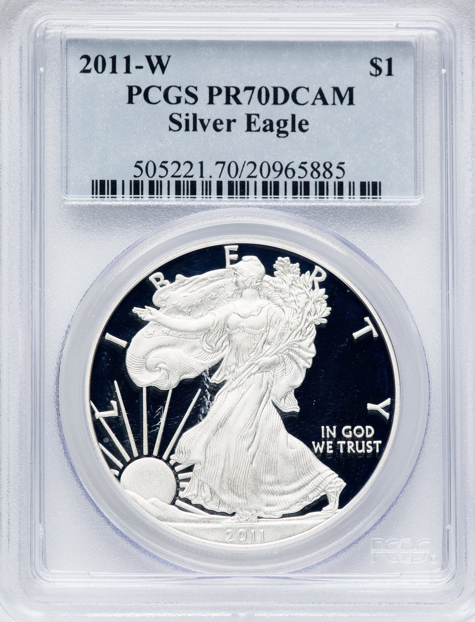 2011-W Silver Eagle PCGS PR70 DCAM