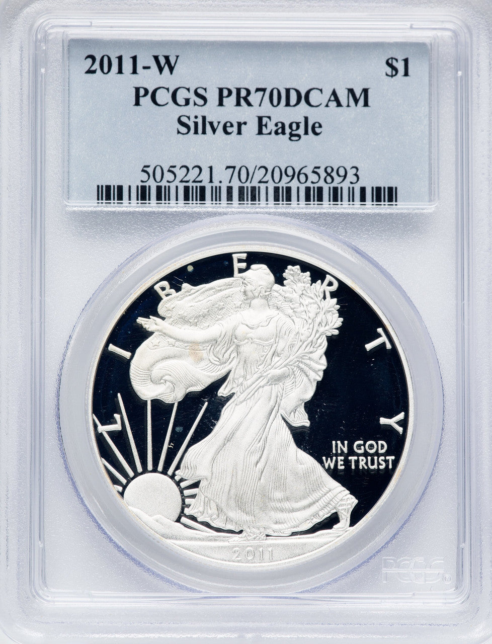 2011-W Silver Eagle PCGS PR70
