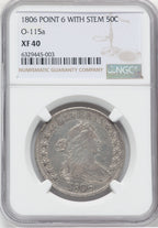 1806 50C O-115a Early Half Dollar NGC XF40