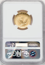 2016-W 25C Standing Liberty Quarter-Ounce Gold 100th Anniversary First Strike NGC MS70