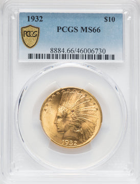 1932 $10 Indian Eagle PCGS MS66
