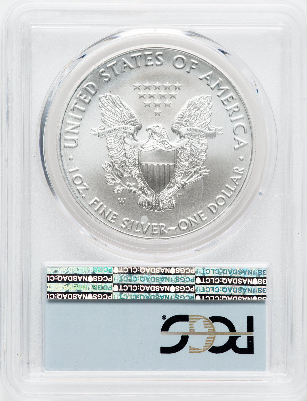 2018-W S$1 Silver Eagle Burnished First Day of Issue SP PCGS MS70