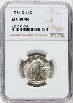 1927-D 25C FH Standing Liberty Quarter NGC MS65